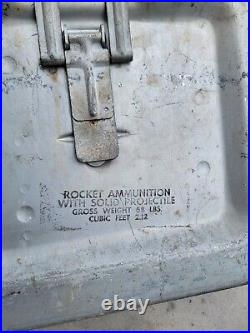 Rare 1945 WWII MK 1 Rocket Ammunition Aluminum Box