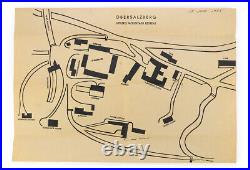 Rare 1945 WWII Map Obersalzberg Hitler's Berchtesgaden Mountain Retreat