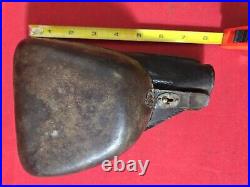 Rare! Baby Nambu Holster Ww2 Japanese Leather Clam Shell