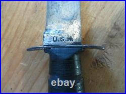 Rare Collectible Early Original U. S. WWII Mark 2 Ka-Bar Fighting Knife