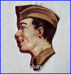 Rare Early Boy Scout Or Army Recruit Decal Sticker Seal Boy's Head In Uniform