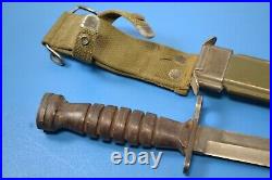 Rare Early WWII U. S. Aerial Co. A. C. C. Bayonet Military M1 Carbine Knife Sheath
