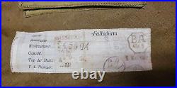 Rare German WWII Fighter Pilot Seat Parachute Canopy Pack