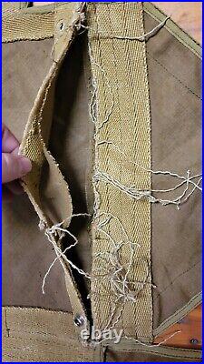 Rare German WWII Fighter Pilot Seat Parachute Canopy Pack