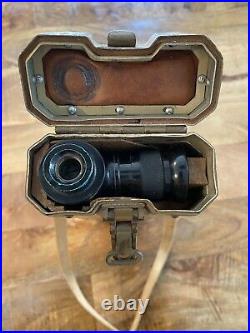 Rare NIKKO (Nikkon) 5X10 WWII Japanese Trench Periscope with Case & Handle Works