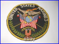 Rare Orig Ww1 Ww2 Wwii United States Marines Fix Bayonets 10 1/2 Dia Patch Usmc