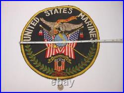 Rare Orig Ww1 Ww2 Wwii United States Marines Fix Bayonets 10 1/2 Dia Patch Usmc