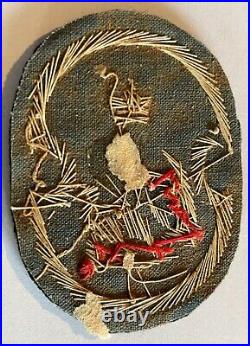 Rare Original Bullion Patch Ww2 Us Military Mission To Imperial Iranian Army