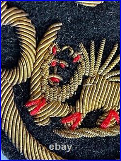 Rare Original Bullion Patch Ww2 Us Military Mission To Imperial Iranian Army