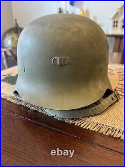 Rare Original & Complete WW2 Spanish Army M1942 Modelo Z Helmet withLiner & Straps