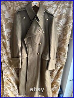 Rare Original WW2 British Army Officers Greatcoat Royal Artillery 38 Chest