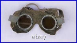 Rare Original WWII German Goggles Driving Motorcycle Aviator Pilot Sniper SS
