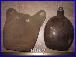 Rare Original WWII Japan Japanese canteen with US carrier