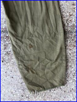 Rare Original WWII M42 Paratrooper Jump Trousers 30x31 Parachute Near Mint VTG
