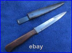Rare Original Ww2 German Military Trench Knife Dagger And Scabbard