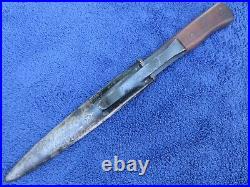 Rare Original Ww2 German Trench Knife Dagger And Scabbard