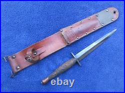Rare Original Ww2 Us Oss Lf&c Commando Knife And M6 Sheath Viner Bros 1943