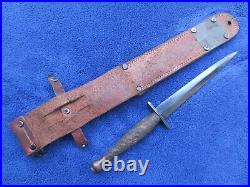 Rare Original Ww2 Us Oss Lf&c Commando Knife And M6 Sheath Viner Bros 1943