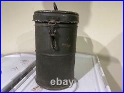 Rare Original Wwii German Mountaineer Water & Food Thermos Container