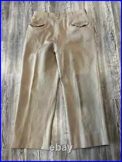 Rare Size Ww2 Wwii 36 Us Army Officers Pinks And Greens Pants Trousers Khaki