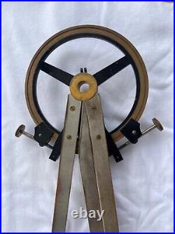 Rare U. S. Navy WWII Era Faulth & Co Three Arm Protractor Right Handed With Case