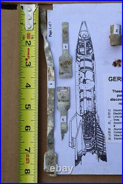 Rare V2 V-2 Rocket Original Salvaged Parts Wernher von Braun WWII NASA Space