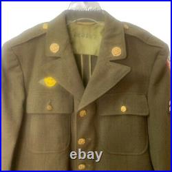 Rare! Vintage 1930's US Army Air Corps Green Uniform Dress Coat Patches Pins WW2