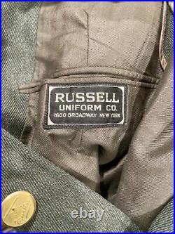 Rare Vintage Curtiss Wright Wool Flight Jacket by Russell Uniform Co. NY