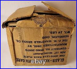 Rare Vintage Wwii Us Spare Parts For Navy Signaling Searchlight Complete Lenses