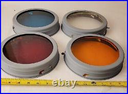 Rare Vintage Wwii Us Spare Parts For Navy Signaling Searchlight Complete Lenses