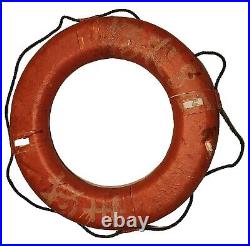 Rare Vtg WWII Chinese Navy Naval Ship Boat Buoy Raft Ring Life Preserver NTC
