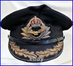 Rare WW1 era Royal Navy Fleet Air Arm uniform senior officer's peaked cap