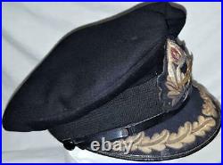 Rare WW1 era Royal Navy Fleet Air Arm uniform senior officer's peaked cap