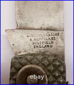 Rare WW2 British Navy Army Jack Knife J. Rodgers & Sons Sheffield England 1943