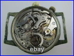 Rare WW2 Luftwaffe German Chronograph Pilot Watch by Hanhart Circa 1941