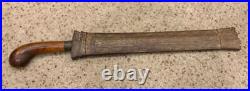 Rare WW2 WWII Victory Dagger Wooden Sheath WW2 Philippines Knife Scabbard Carved