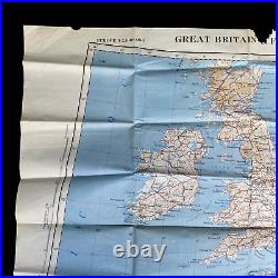 Rare WWII 1944 Dated RAF Bomber Navigators D-Day Normandy Invasion Air Map