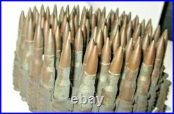Rare WWII 50 CAL F A 4 Dummy Rounds Bandolier Ammo Belt 92 Rounds 81 Long
