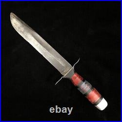 Rare WWII 8 Western Mk2 fixed blade knife trench art grip