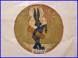 Rare WWII 91st BG 324th Bomb Squadron Painted Leather Patch Memphis Belle