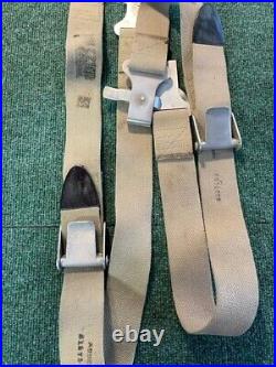 Rare WWII Aircraft seat belts with buckles from 1945