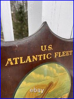 Rare WWII Amphibious Wall Plaque Shield WW2 Maritime Little Creek Va Camp Sign
