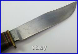 Rare WWII Era Marbles USA Expert Bakelite & Leather Combat Hunting Sheath Knife
