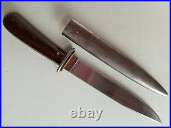 Rare WWII German la Gusstahl Puma Boot Fighting Knife withScabbard