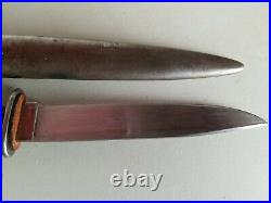 Rare WWII German la Gusstahl Puma Boot Fighting Knife withScabbard