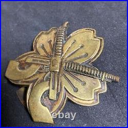 Rare WWII JAPANESE Army light machine gun shooting PROFICIENCY Badge Medal