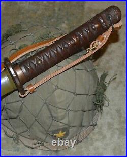 Rare WWII Japanese NCO Sword, Copper Handle
