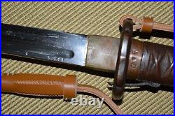 Rare WWII Japanese NCO Sword, Copper Handle