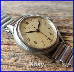 Rare WWII Longines Vintage Watch, R. 5192, C. 10.68N, Original Band, Sei Tacche
