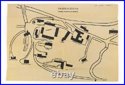 Rare WWII Map Obersalzberg Hitler's Mountain Retreat. 1945 Berchtesgaden